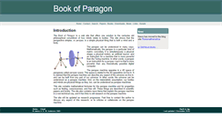 Desktop Screenshot of bookofparagon.com