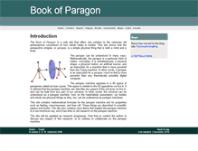 Tablet Screenshot of bookofparagon.com